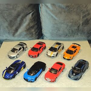 NEW BUNDLE OF 8 SUPER-CARS & HYPER-CARS DIE CAST MODEL CARS Lamborghini